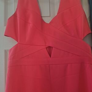 Elegant Pink Sleeveless Dress